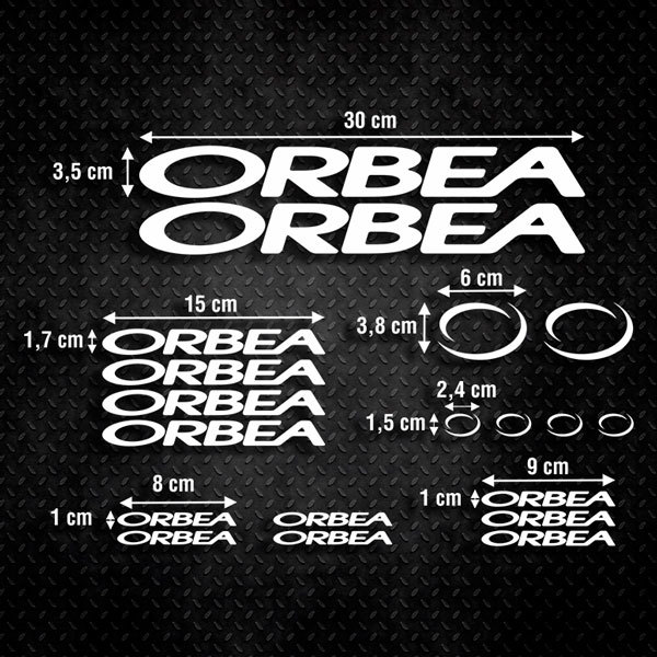 Aufkleber: Fahrrad MTB Aufkleber-Set 19X Orbea