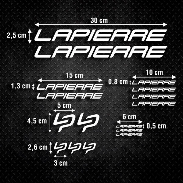 Aufkleber: Fahrrad MTB Set 16X Lapierre
