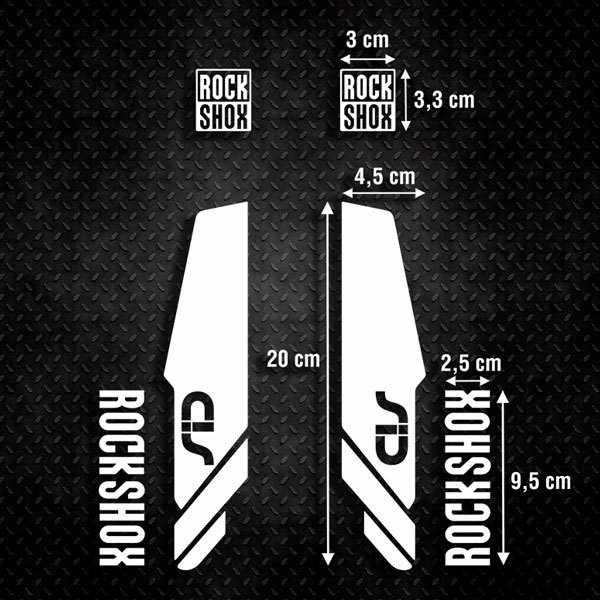 Aufkleber: Fahrrad MTB Gabeln Rock Shox