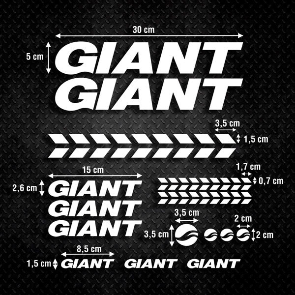 Aufkleber: Fahrrad MTB Kit Giant Road
