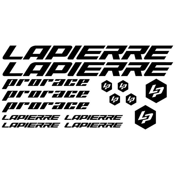 Aufkleber: Fahrrad MTB Set 15X Lapierre ProRace