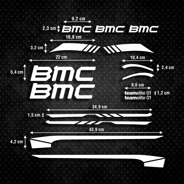 Aufkleber: Set 15X BMC-Modell