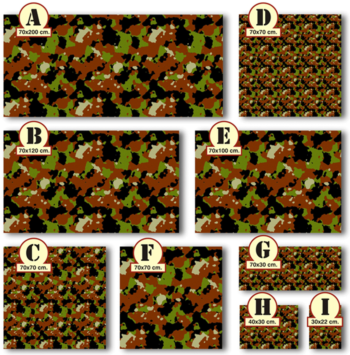 Aufkleber: Camouflage vinyl