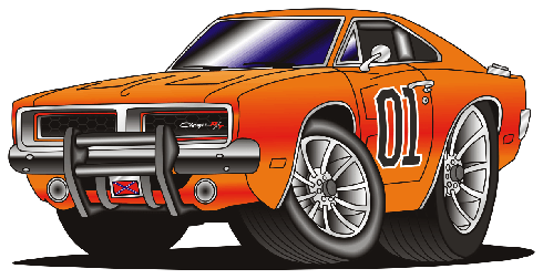 Kinderzimmer Wandtattoo: Dodge Charger R/T