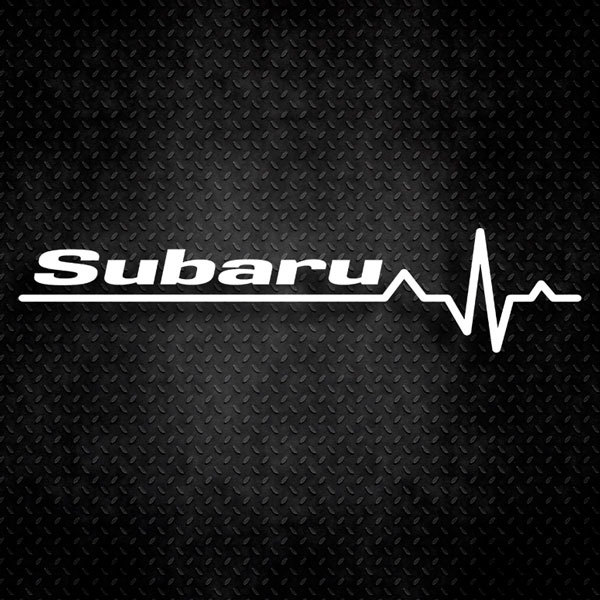 Aufkleber: Kardiogramm Subaru