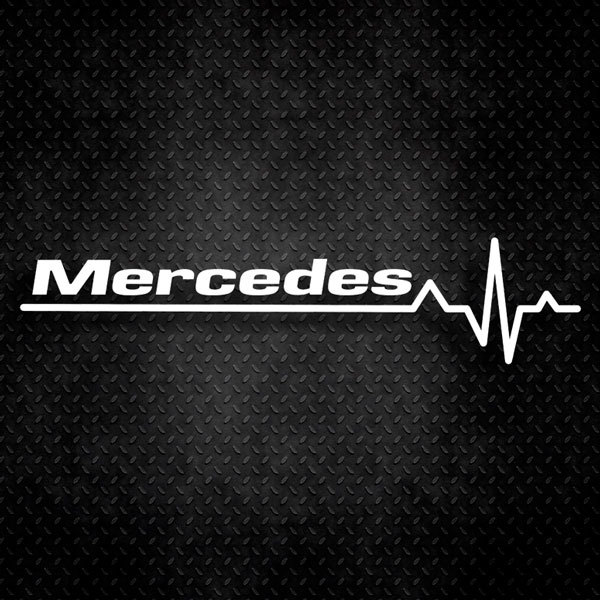 Aufkleber Kardiogramm Mercedes