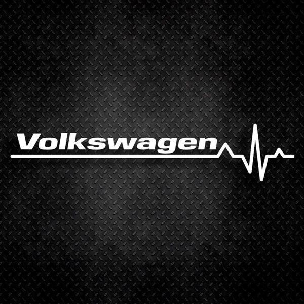 Aufkleber Kardiogramm Volkswagen