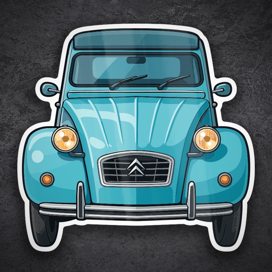 Aufkleber: Citroën 2CV Auto