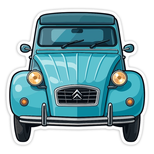 Aufkleber: Citroën 2CV Auto
