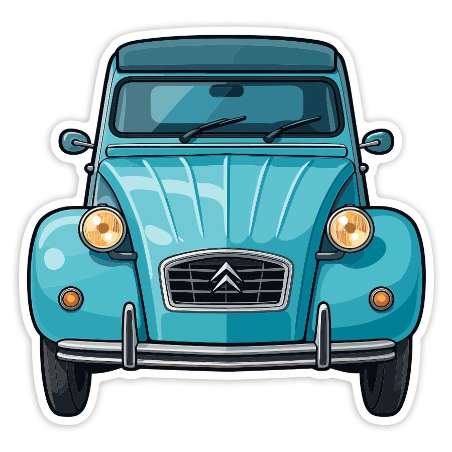 Aufkleber: Citroën 2CV Auto