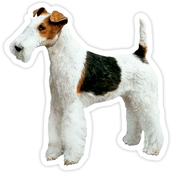 Aufkleber: Wire-haired Fox Terrier