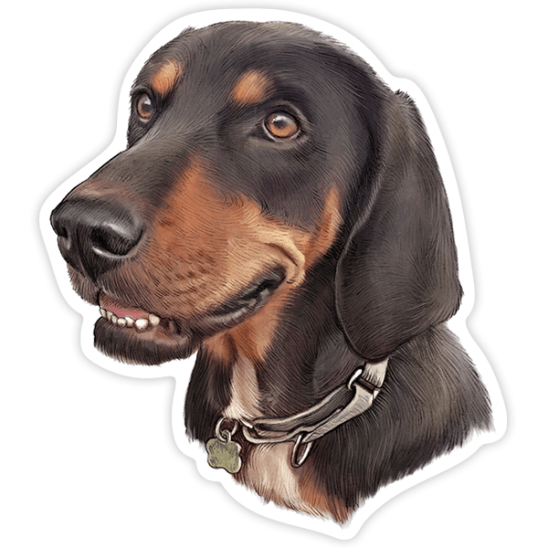 Aufkleber: Dackel (Wursthund)