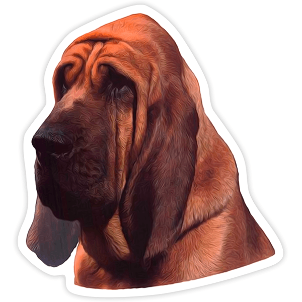 Aufkleber: Bloodhound