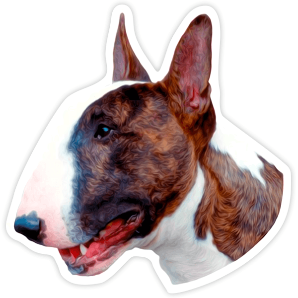 Aufkleber: Bullterrier