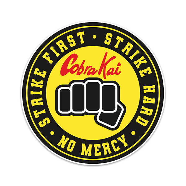 Wandtattoos: Cobra Kai Strike First Faust