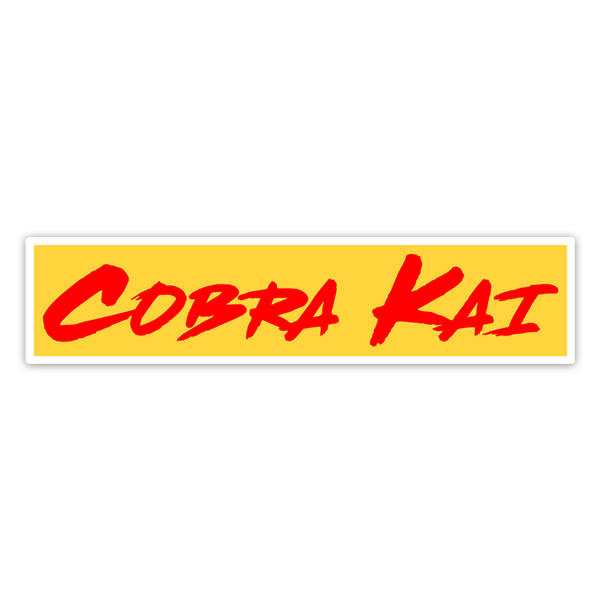 Aufkleber: Cobra Kai Rot
