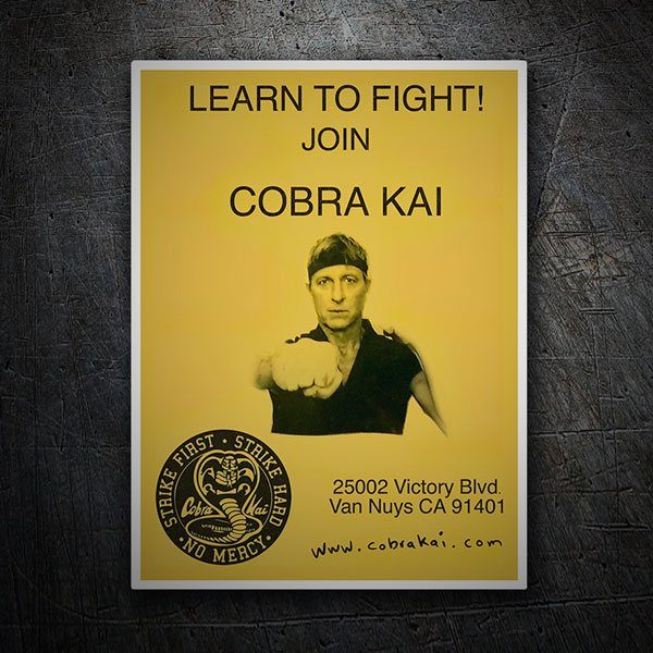 Aufkleber: Cobra Kai Learn to Fight!