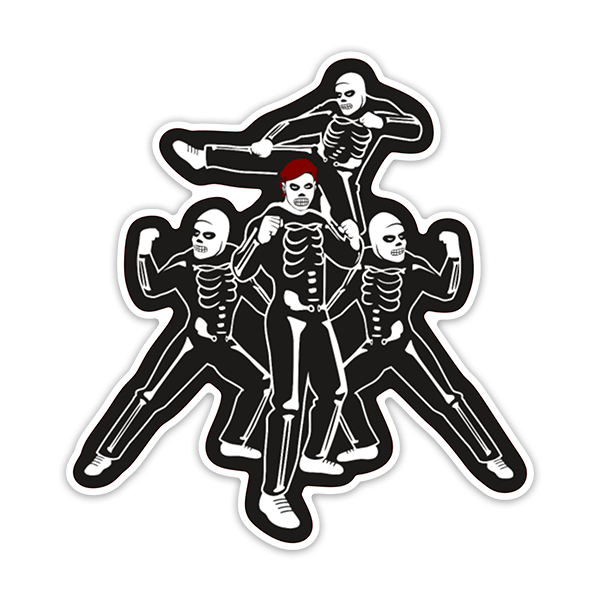 Aufkleber: Cobra Kai Skelette