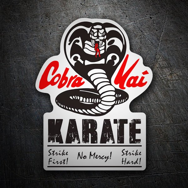 Aufkleber: Cobra Kai Karate No Mercy!