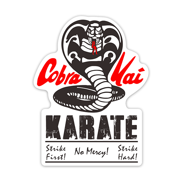 Aufkleber: Cobra Kai Karate No Mercy!