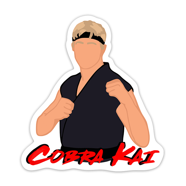 Aufkleber: Cobra Kai Johnny Lawrence Zeichnung II