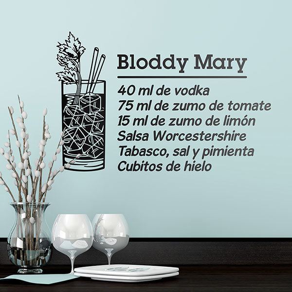 Wandtattoos: Cocktail Bloddy Mary - spanisch