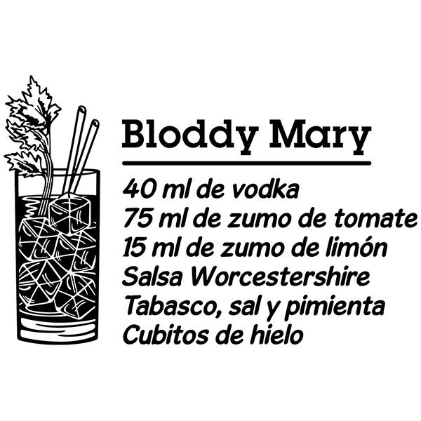 Wandtattoos: Cocktail Bloddy Mary - spanisch