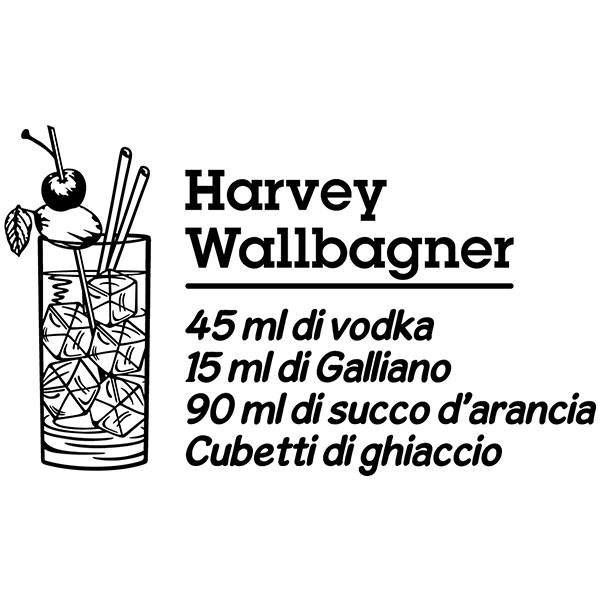 Wandtattoos: Cocktail Harvey Wallbagner - italienisch