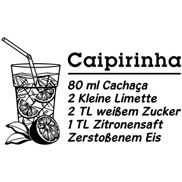 Wandtattoos: Cocktail Caipirinha - deutsch