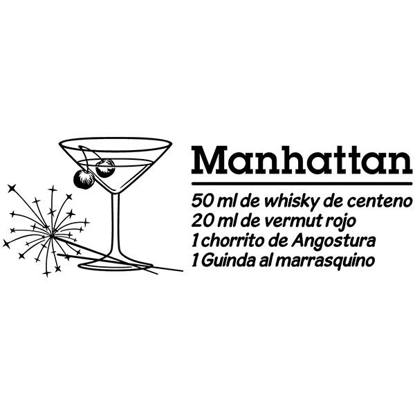 Wandtattoos: Cocktail Manhattan - spanisch