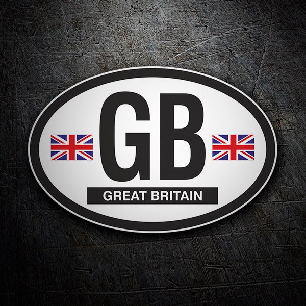 Aufkleber: Oval Great Britain (Großbritannien) GB