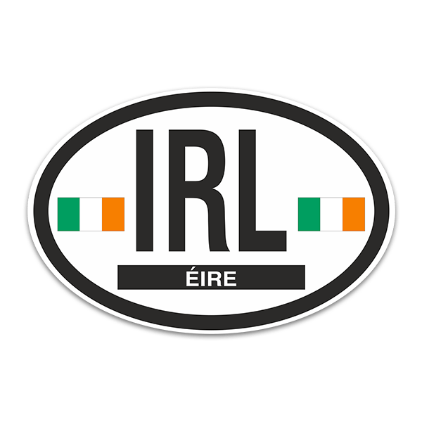 Aufkleber: Oval Irland IRL