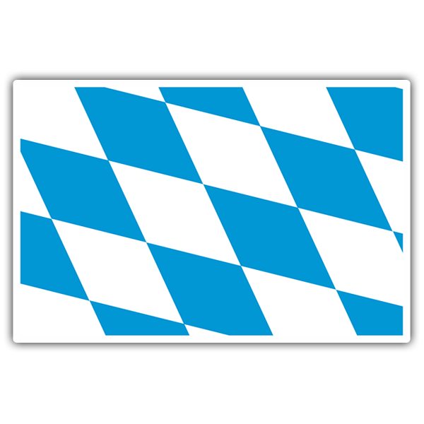 Aufkleber: Flaggen Bayern