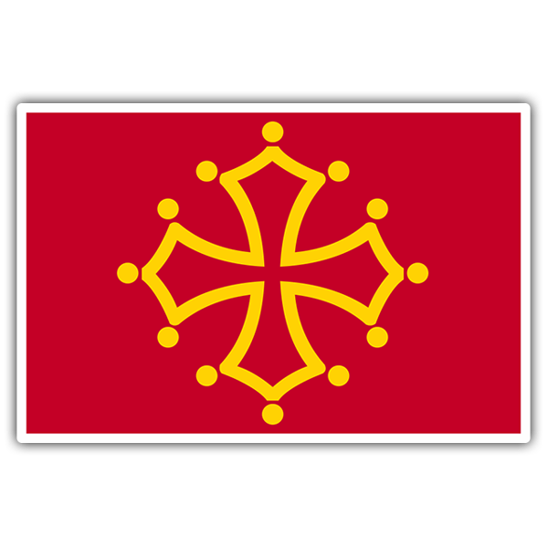 Aufkleber: Flagge Languedoc