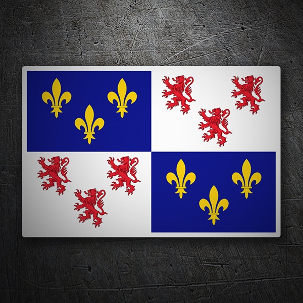 Aufkleber: Flagge Picardie