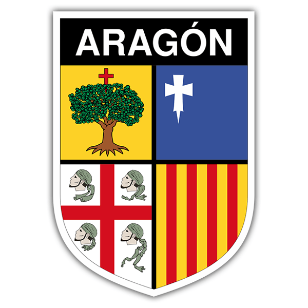 Aufkleber: Wappen Aragonien