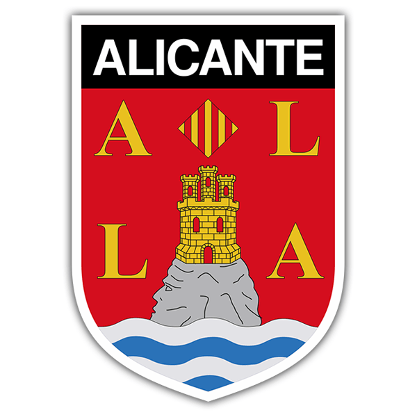 Aufkleber: Wappen Alicante