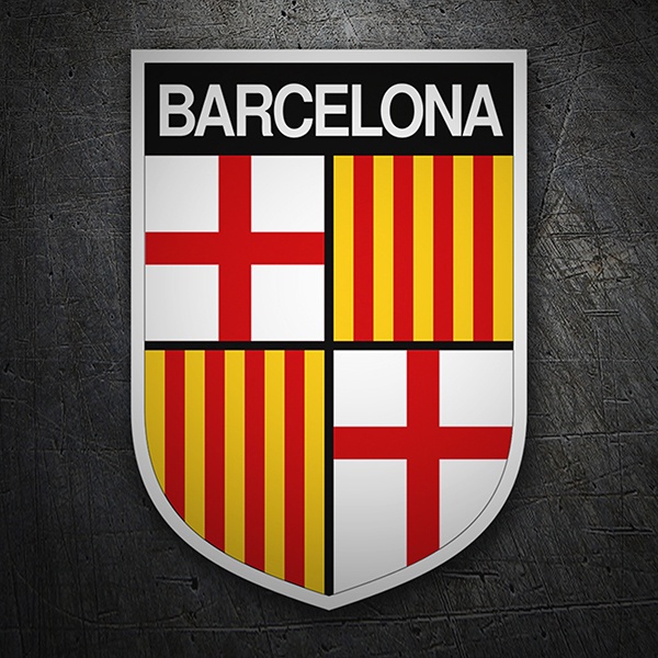 Aufkleber: Wappen Barcelona