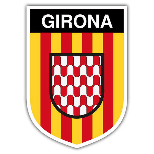 Aufkleber: Wappen Girona