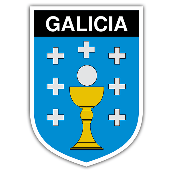 Aufkleber: Wappen Galicien