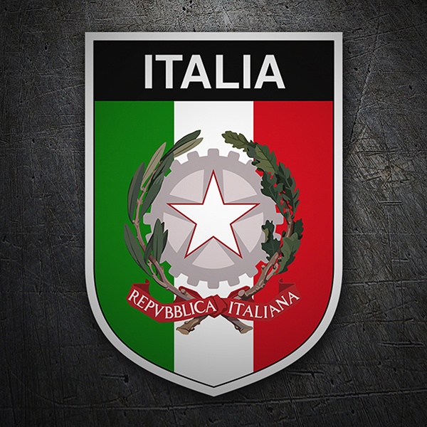 Aufkleber: Wappen Italien