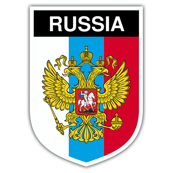 Aufkleber: Wappen Russland