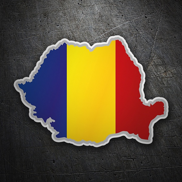 Karte Flagge Rumänien