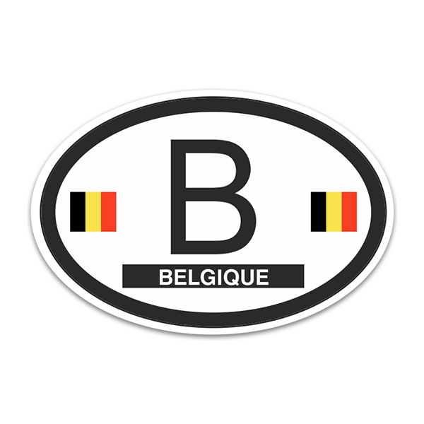 Aufkleber: Belgique