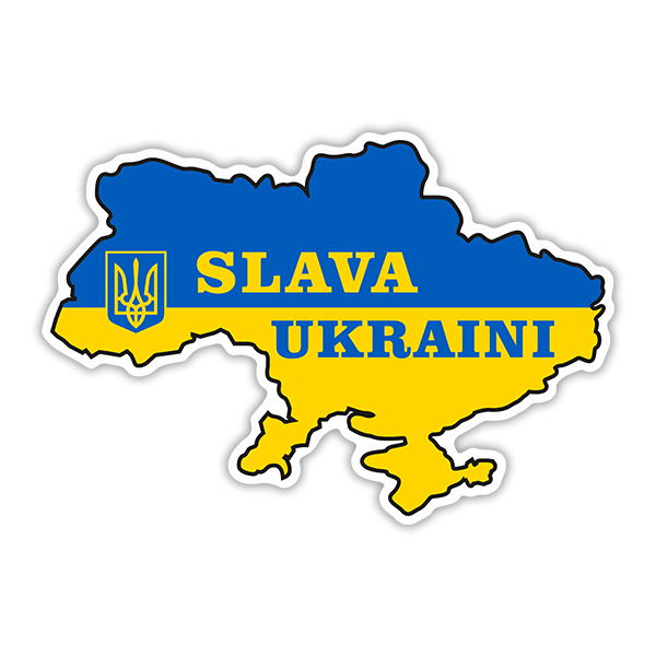 Aufkleber: Ruhm für die Ukraine