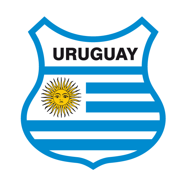 Aufkleber: Schild der Flagge Uruguays