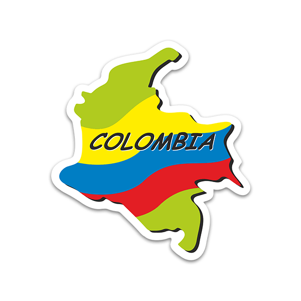 Aufkleber: Colombia