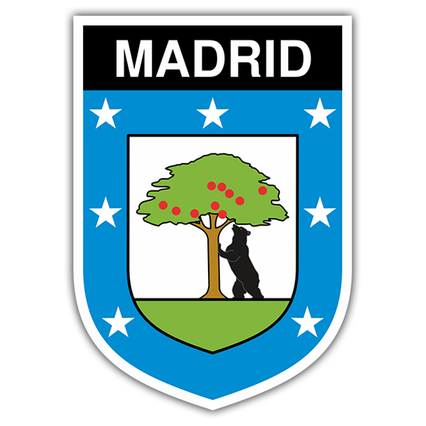 Aufkleber: Wappen Madrid