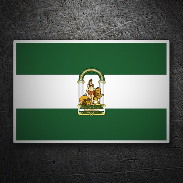 Aufkleber: Flagge Andalusien
