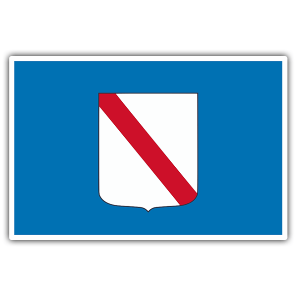 Aufkleber: Flagge Kampanien